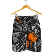 Motocross Men's Shorts in a custom-made racing style featuring moisture-wicking fabric, antibacterial technology, and an adjustable drawstring waistband for dirt bike riders.
