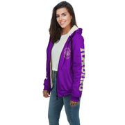 My Weekend Plans Involve a Track Sherpa Jacket Purple