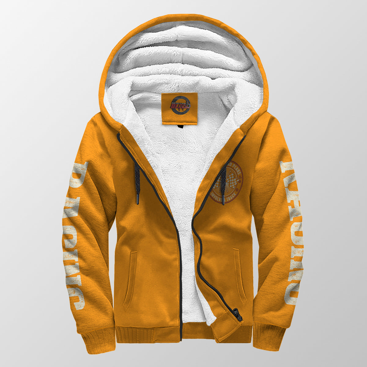 My Weekend Plans Involve a Track Sherpa Jacket Orange