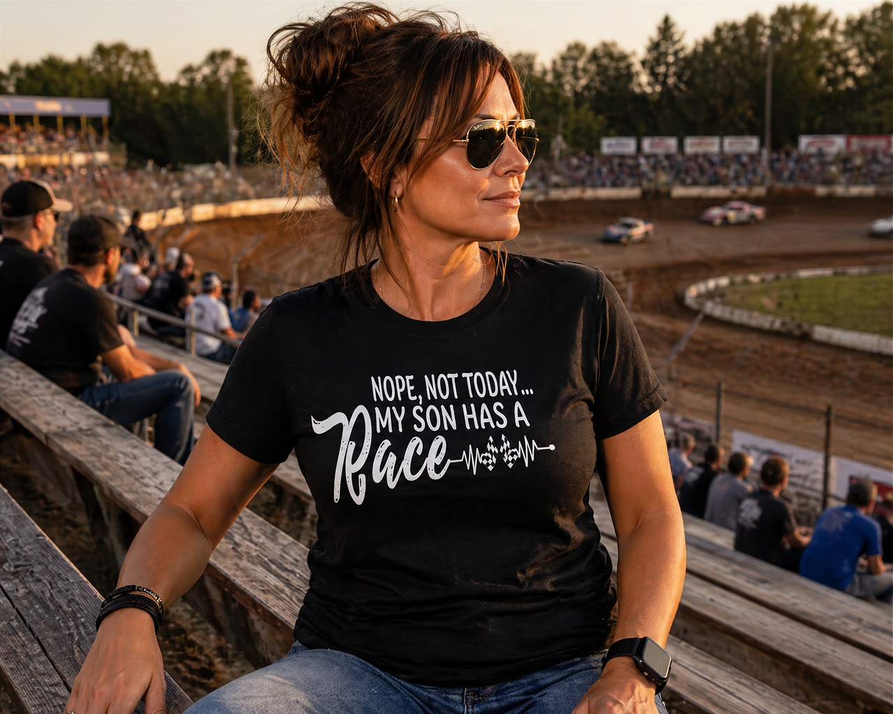 Nope Not Today My Son Has A Race T-Shirts – Racing Mom Apparel | Racing Is In My Blood