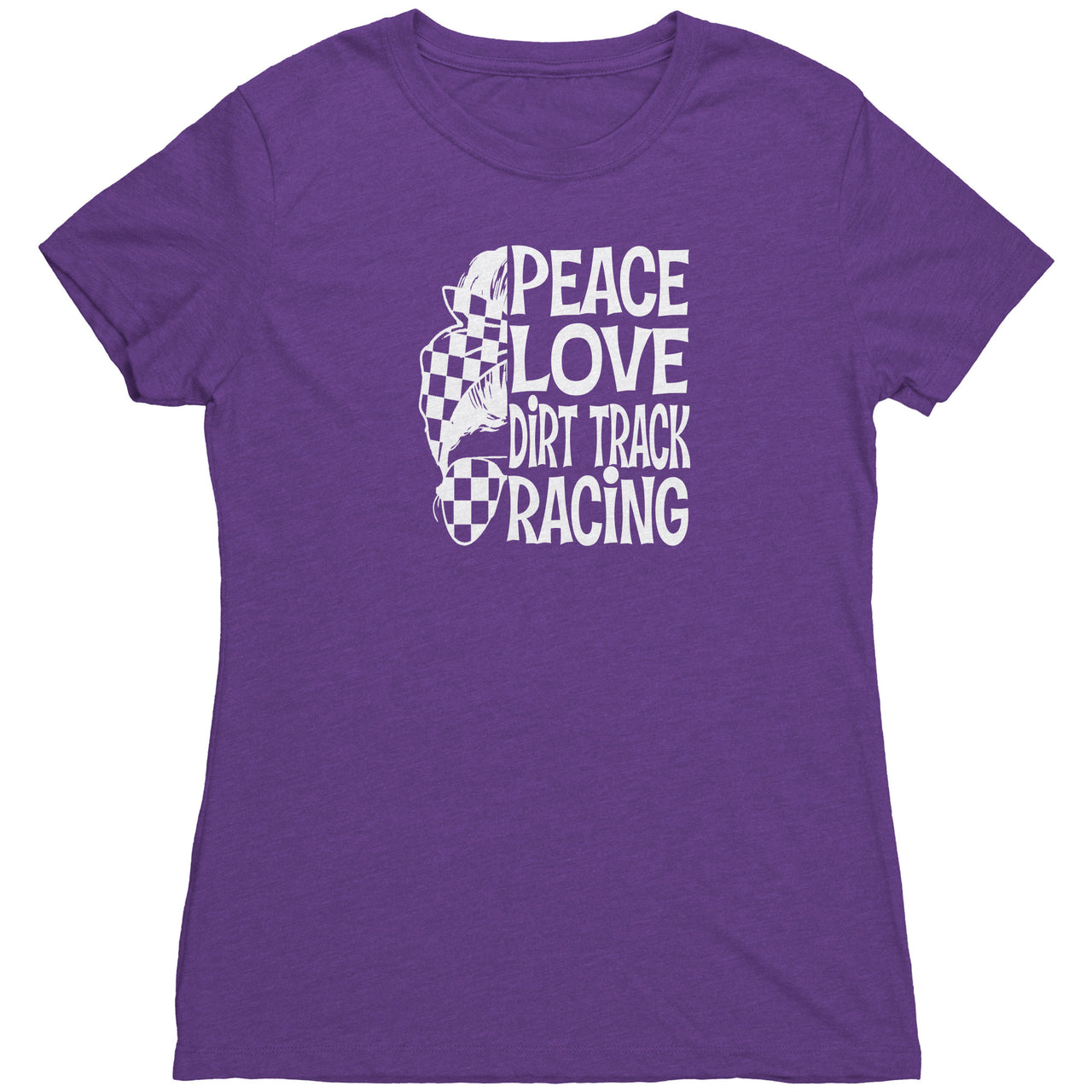 Peace Love Dirt Track Racing Tees