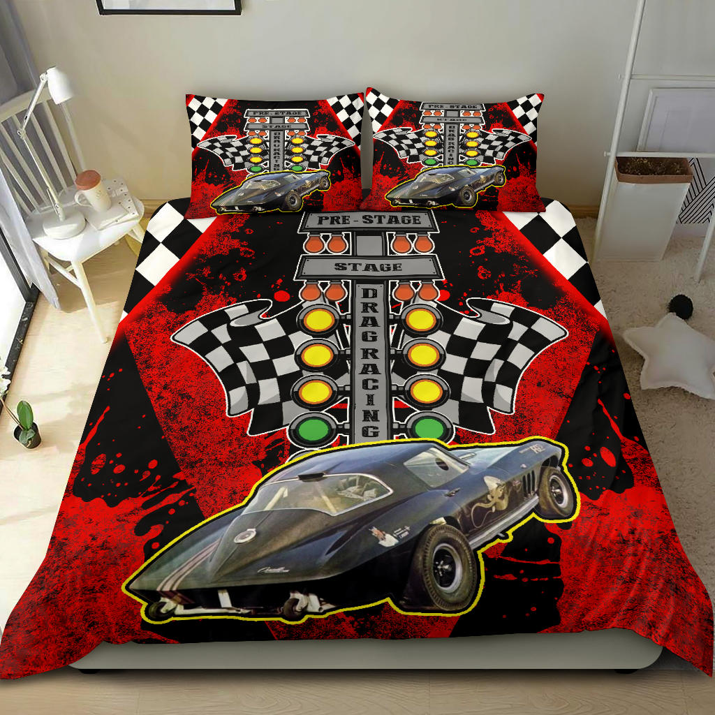 Personalized Drag Racing Bedding Set