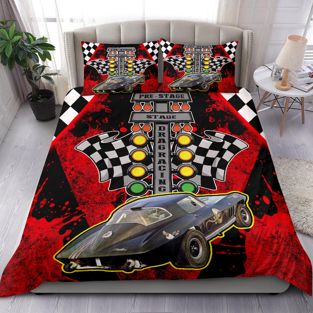 Personalized Drag Racing Bedding Set