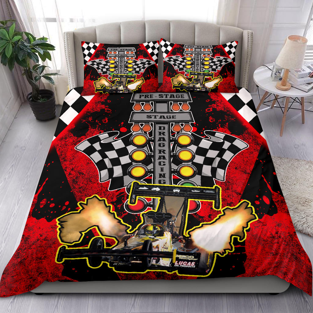 Personalized Dragster Bedding Set