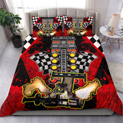 Personalized Dragster Bedding Set