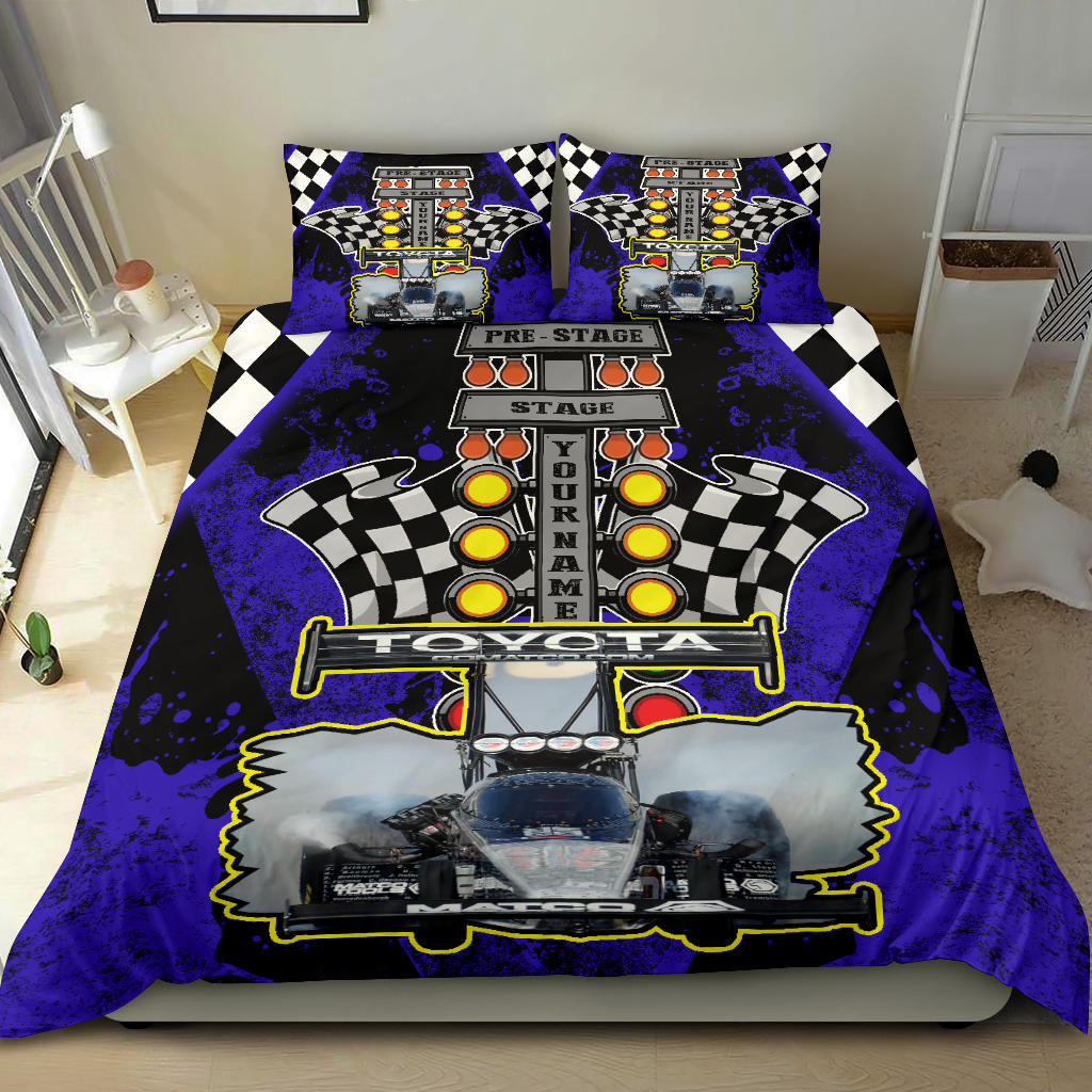 Personalized Dragster Bedding Set