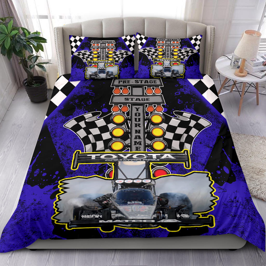 Personalized Dragster Bedding Set