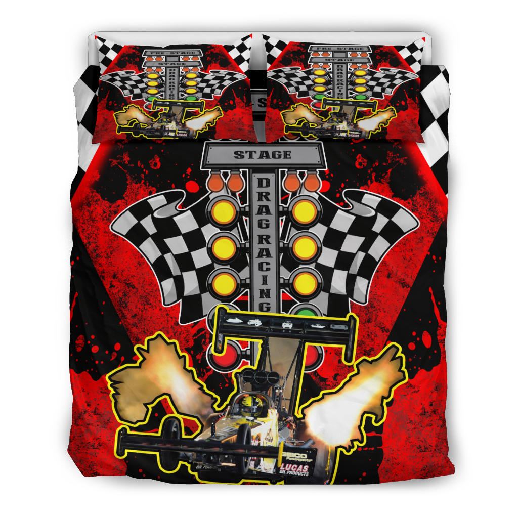 Personalized Dragster Bedding Set