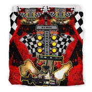 Personalized Dragster Bedding Set