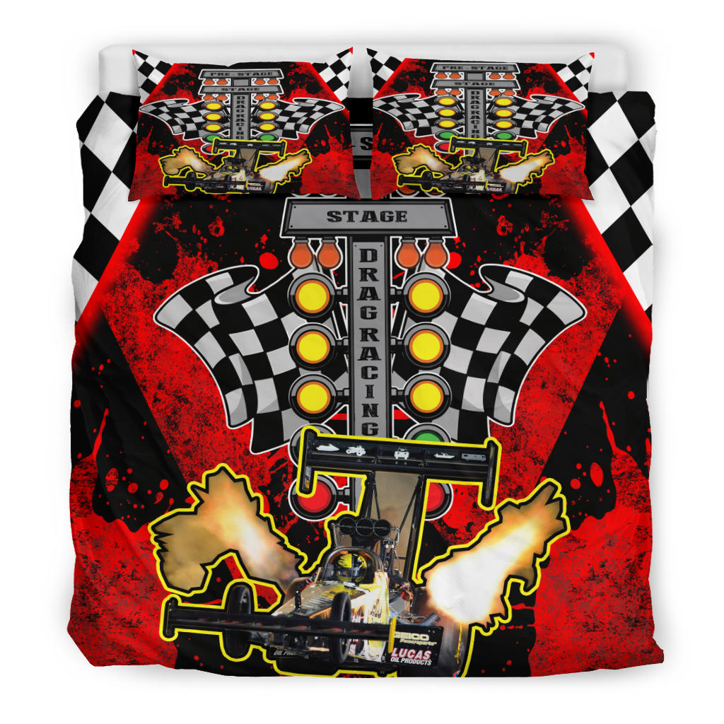Personalized Dragster Bedding Set