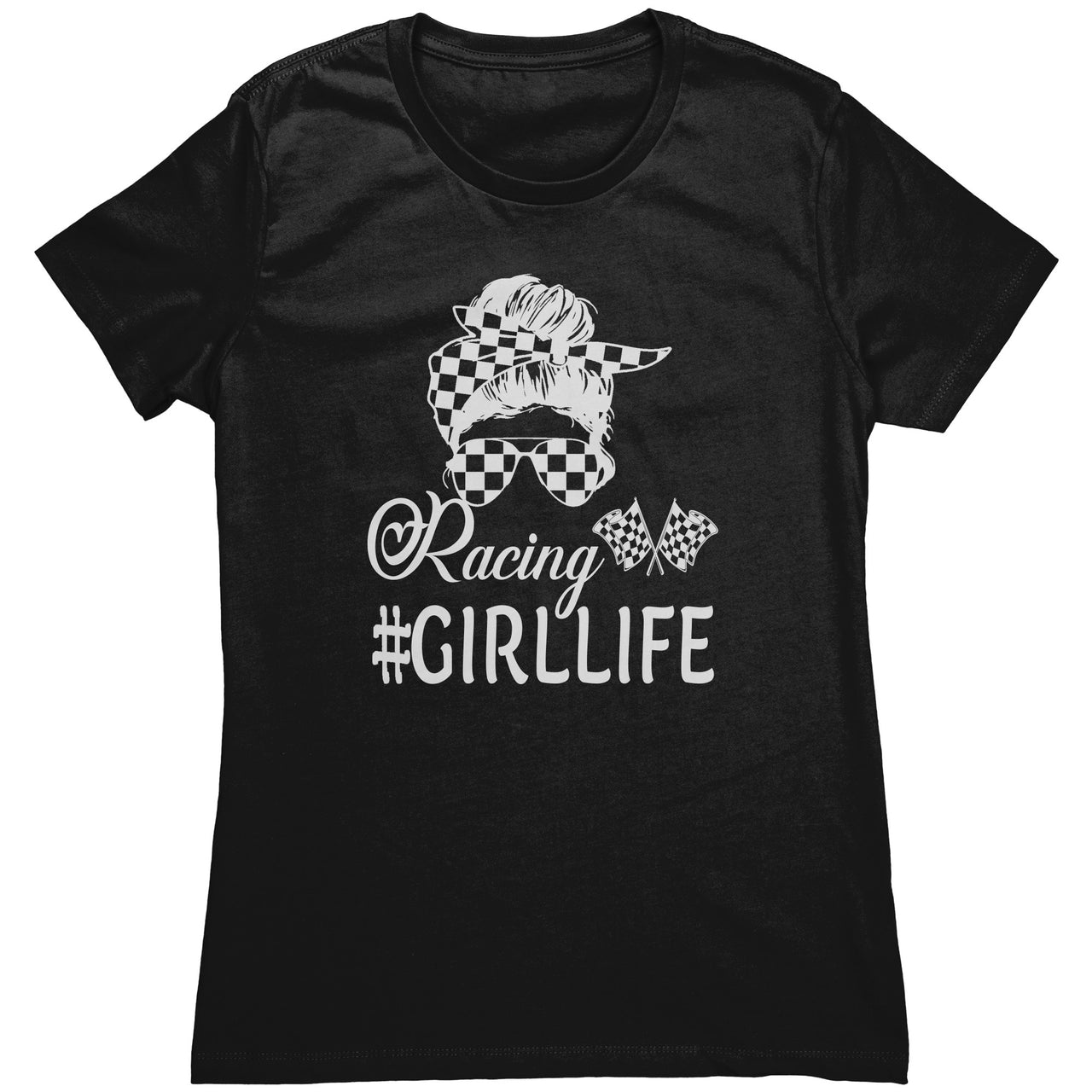 Racing Girl Life Next Level Womens Shirt
