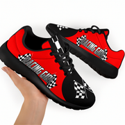 racing girl sneakers in red and black