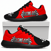 racing girl sneakers in red and black