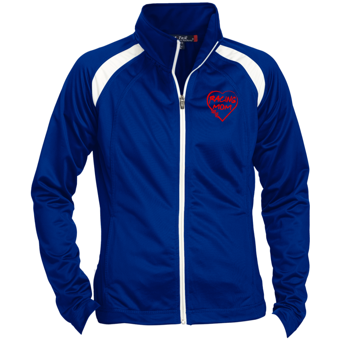 Racing Mom Ladies Raglan Sleeve Warmup Jacket
