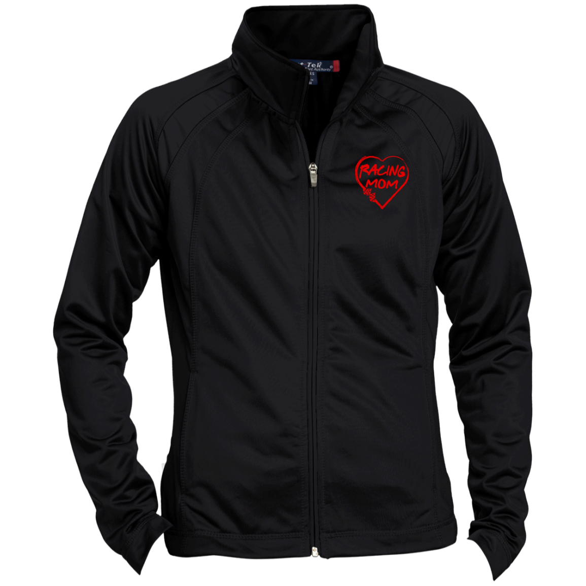 Racing Mom Ladies Raglan Sleeve Warmup Jacket