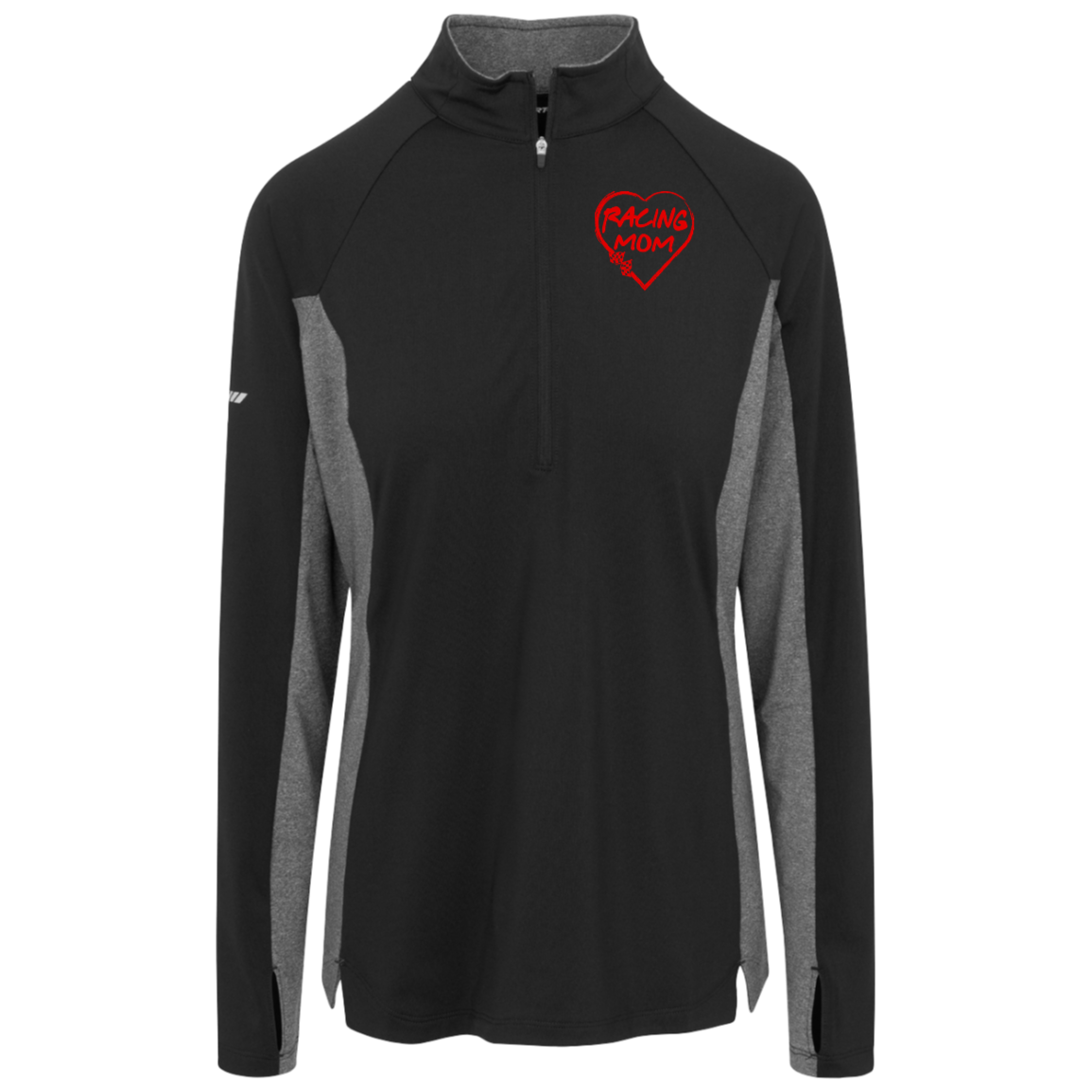 Racing Mom Sport-Tek Womens Stretch Contrast 1/4-Zip Pullover