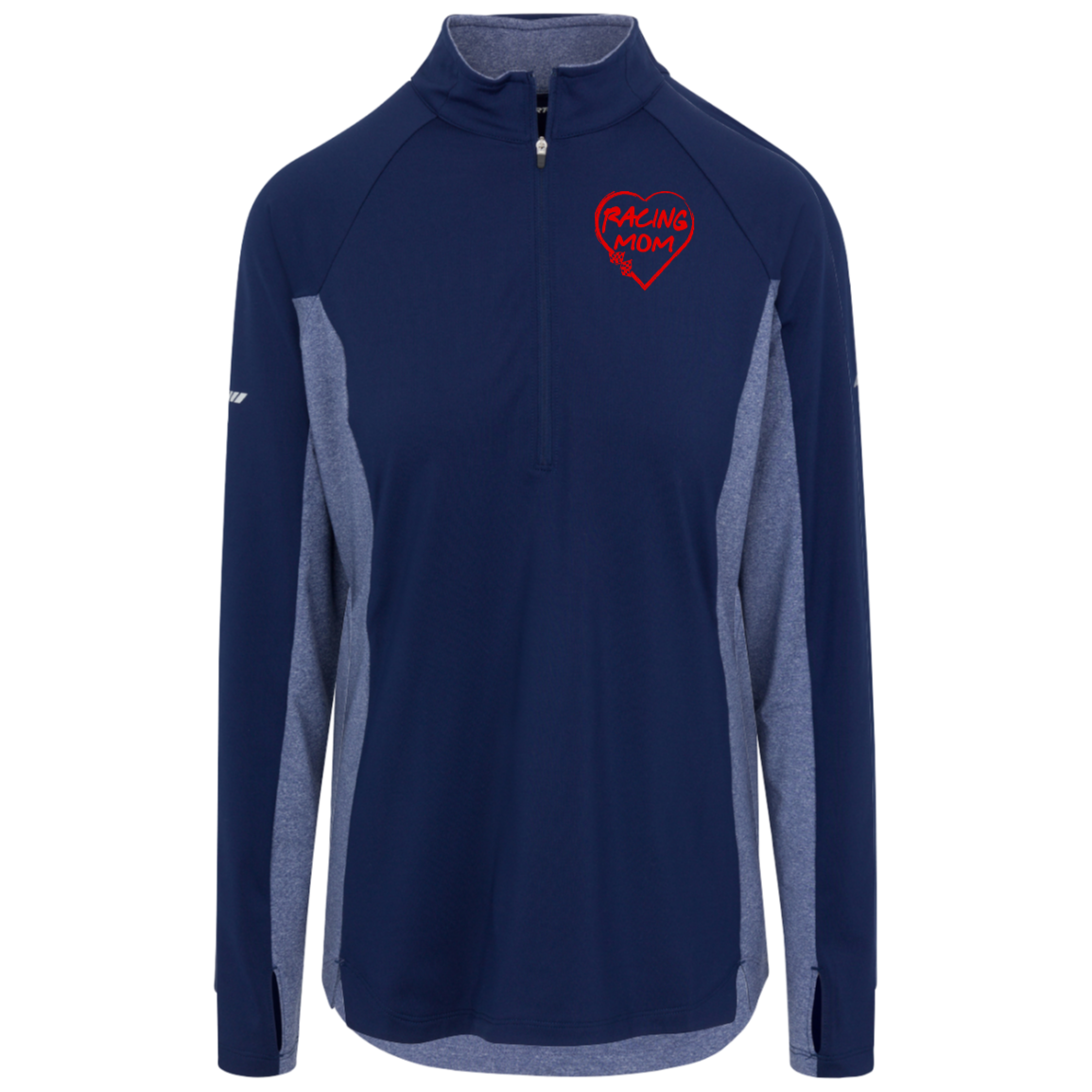 Racing Mom Sport-Tek Womens Stretch Contrast 1/4-Zip Pullover