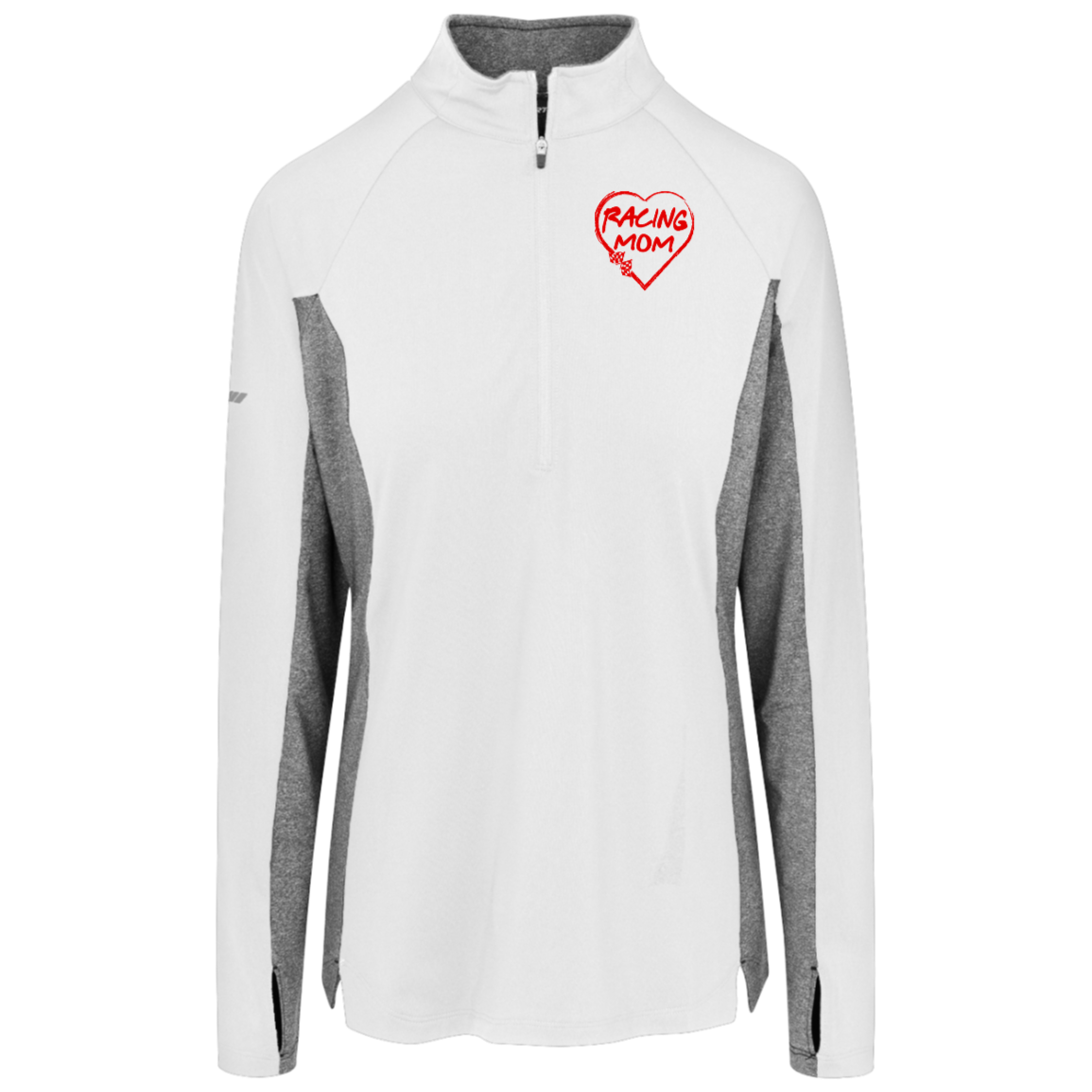 Racing Mom Sport-Tek Womens Stretch Contrast 1/4-Zip Pullover