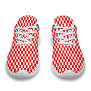 Racing Red Checkered Flag Sneakers