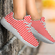 Racing Red Checkered Flag Sneakers