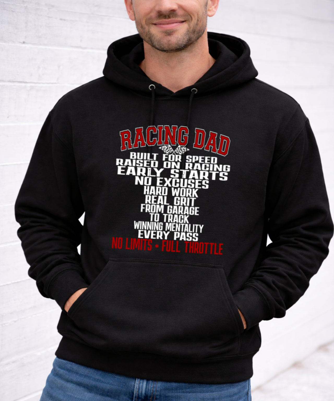 Racing Dad Built For Speed Sweatshirts – Premium Custom Motorsports Hoodies
