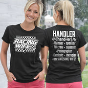 Racing Wife Handler T-Shirts – Premium Pit Crew Definition Tees & Racerback Tanks