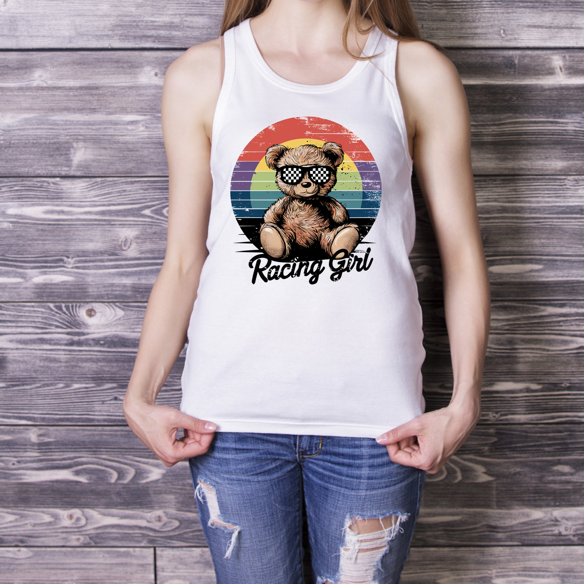 Racing Girl Tank Tops