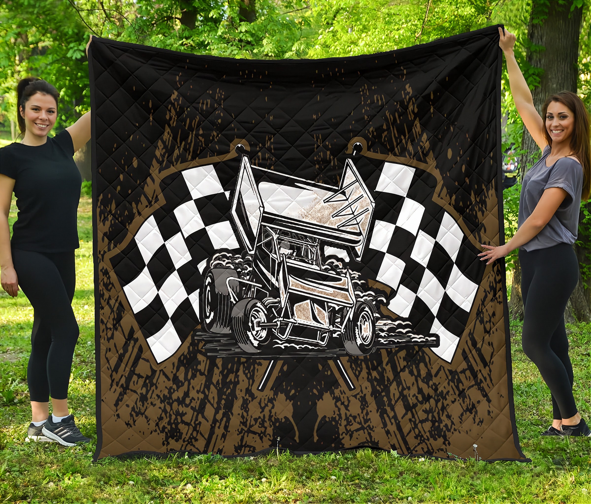 Sprint Car Premium Quilt | Racing Home Decor | RIIMB