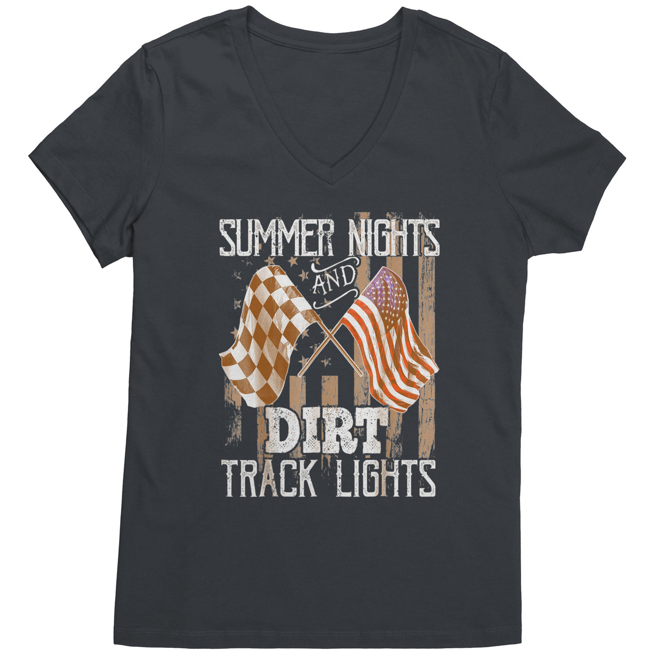 Summer Nights And Dirt Track Lights Tees MV
