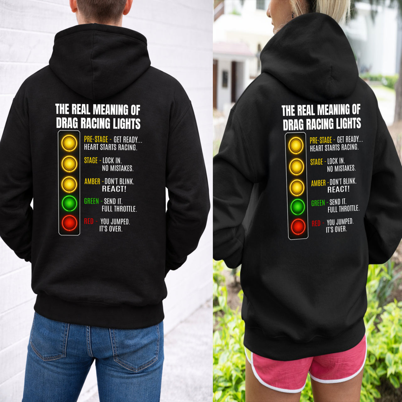 The Real Meaning Of Drag Racing Lights Sweatshirts – Premium Custom Motorsports DoB