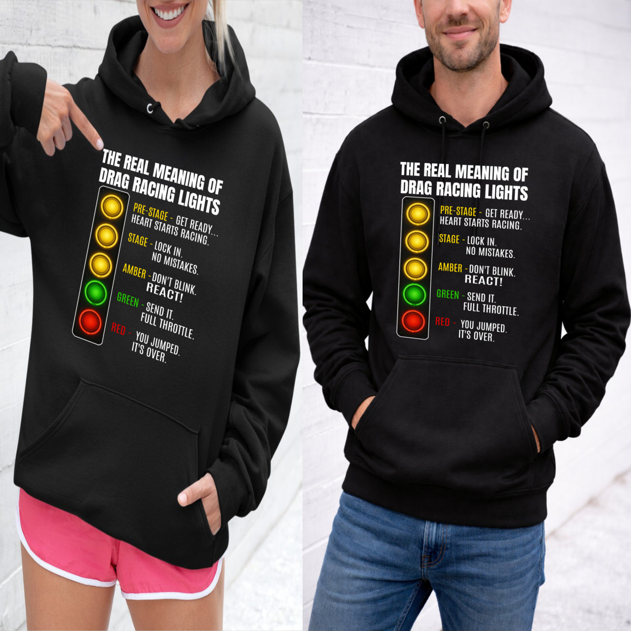 The Real Meaning Of Drag Racing Lights Sweatshirts – Premium Custom Motorsports DoF