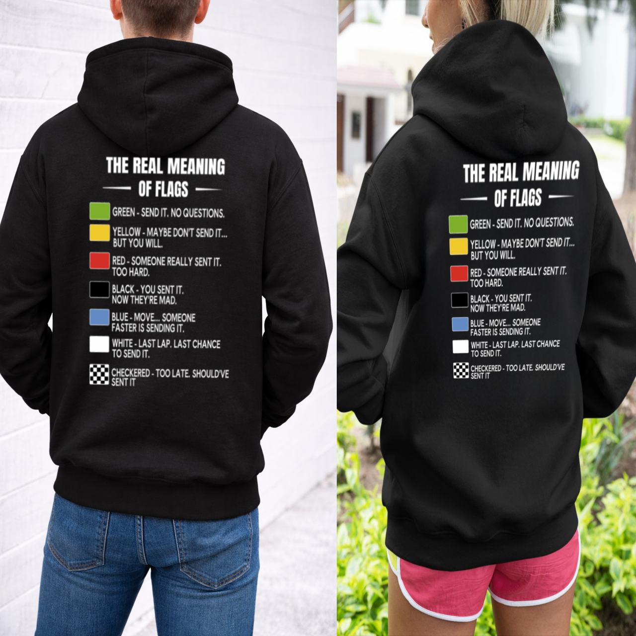 The Real Meaning Of Flags Sweatshirts – Premium Custom Motorsports Hoodies DoB