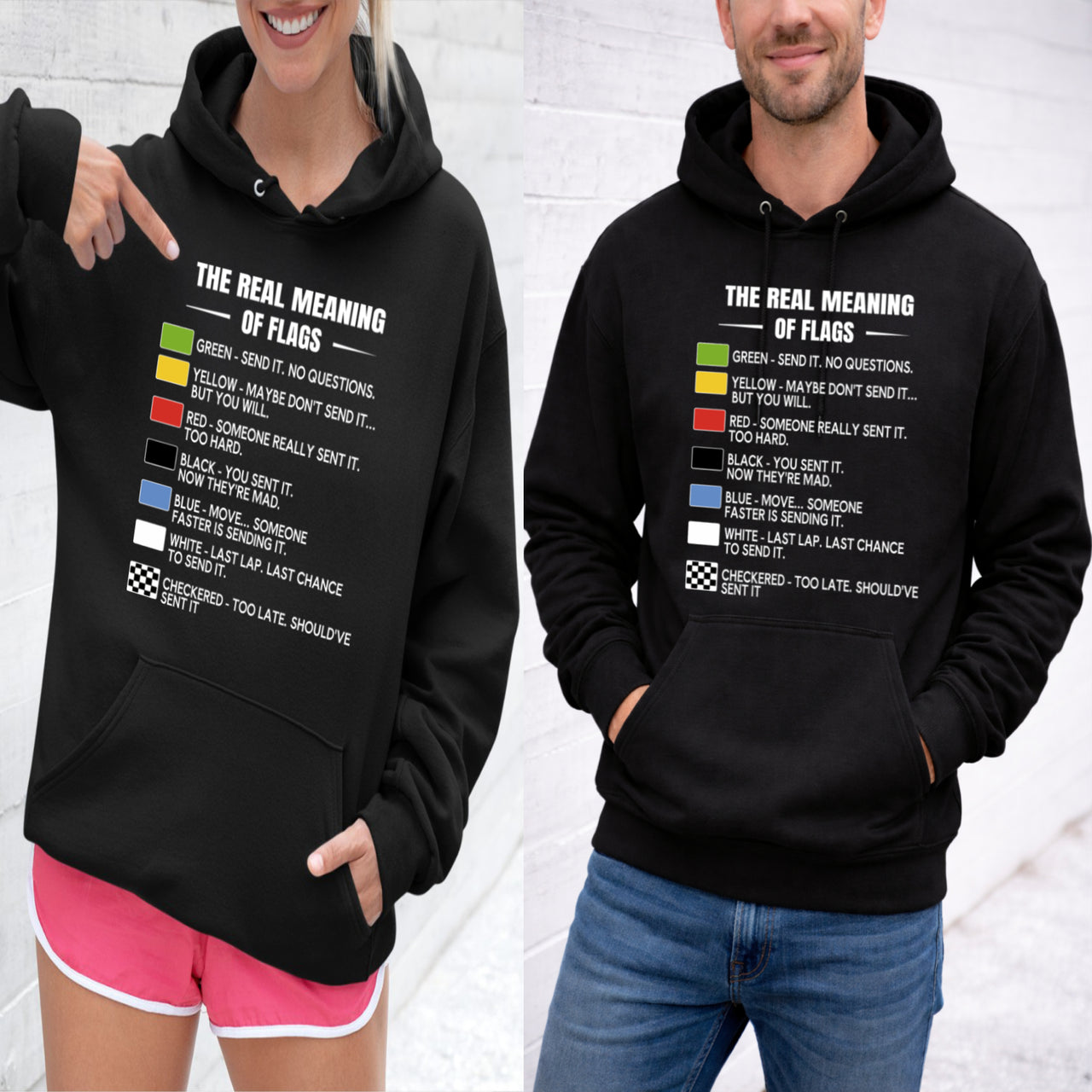 The Real Meaning Of Flags Sweatshirts – Premium Custom Motorsports Hoodies DoF