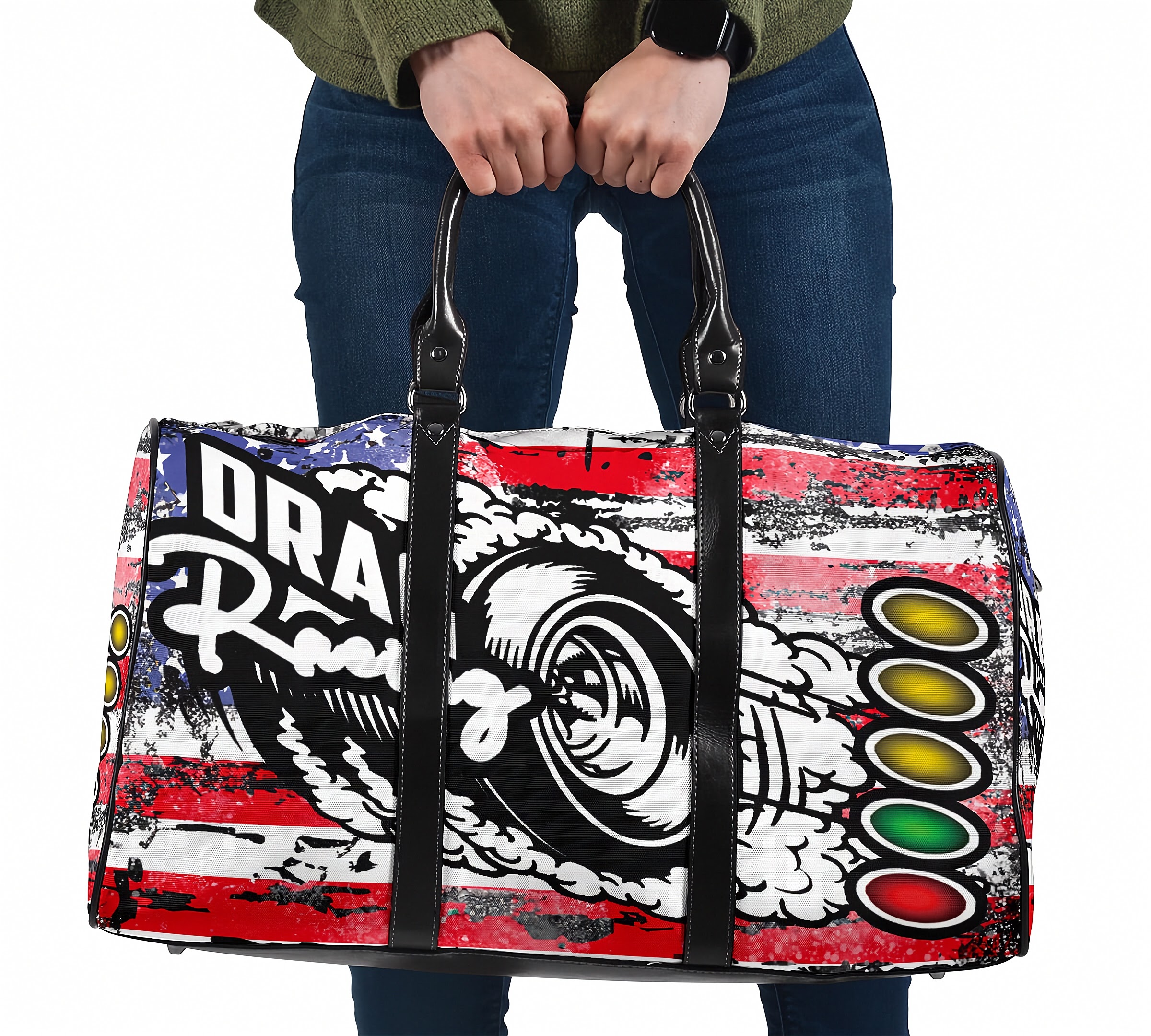 USA Drag Racing Travel Bag | Waterproof Drag Strip Gear Bag