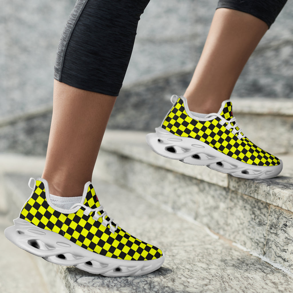 Yellow_Checkered_M-Sole_Sneakers_Yellow_Checkered_Platform_Shoes
