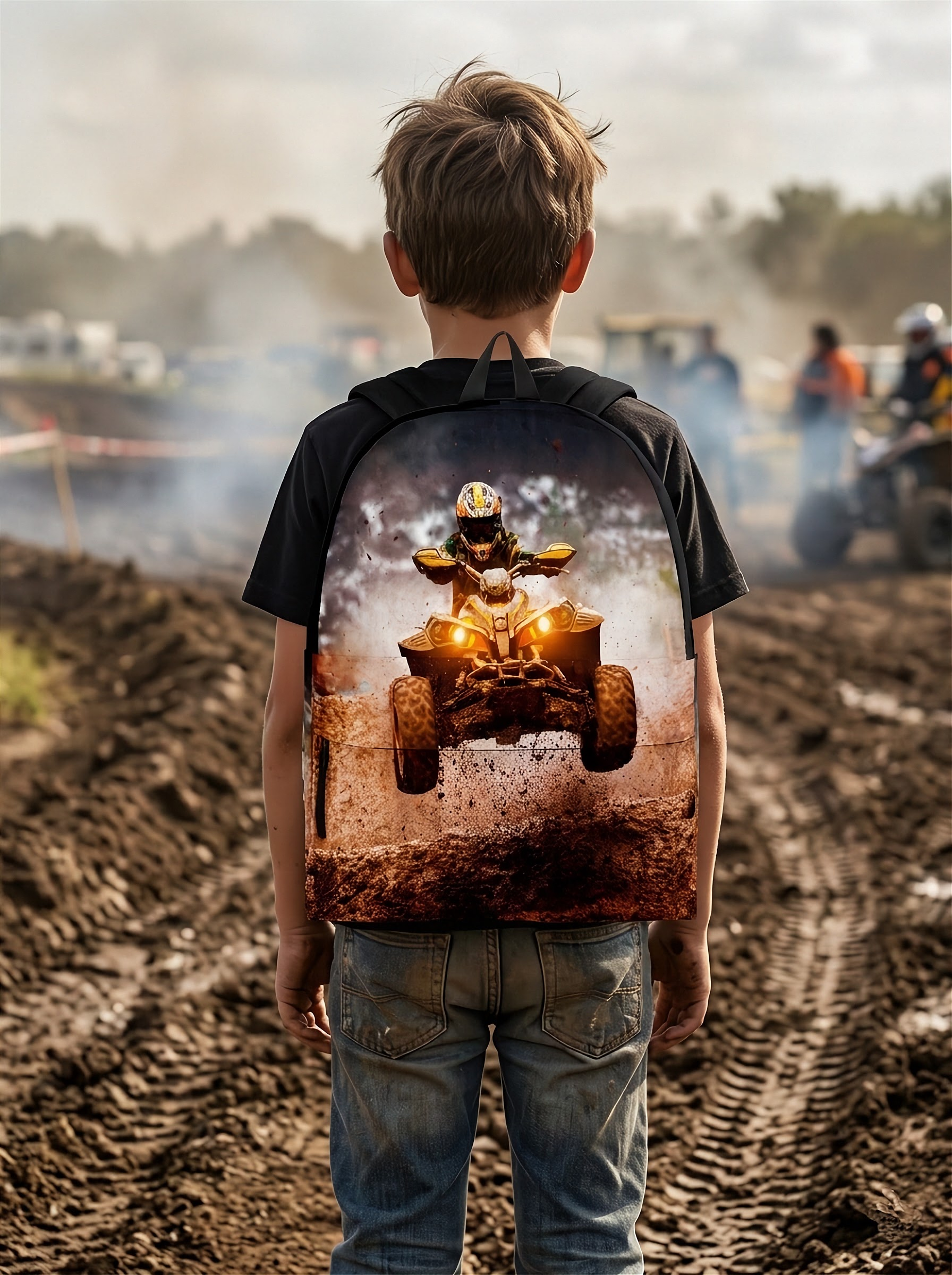 Quad ATV Backpack | Custom Off-Road Four Wheeler Bag | RIIMB Backpack - Black