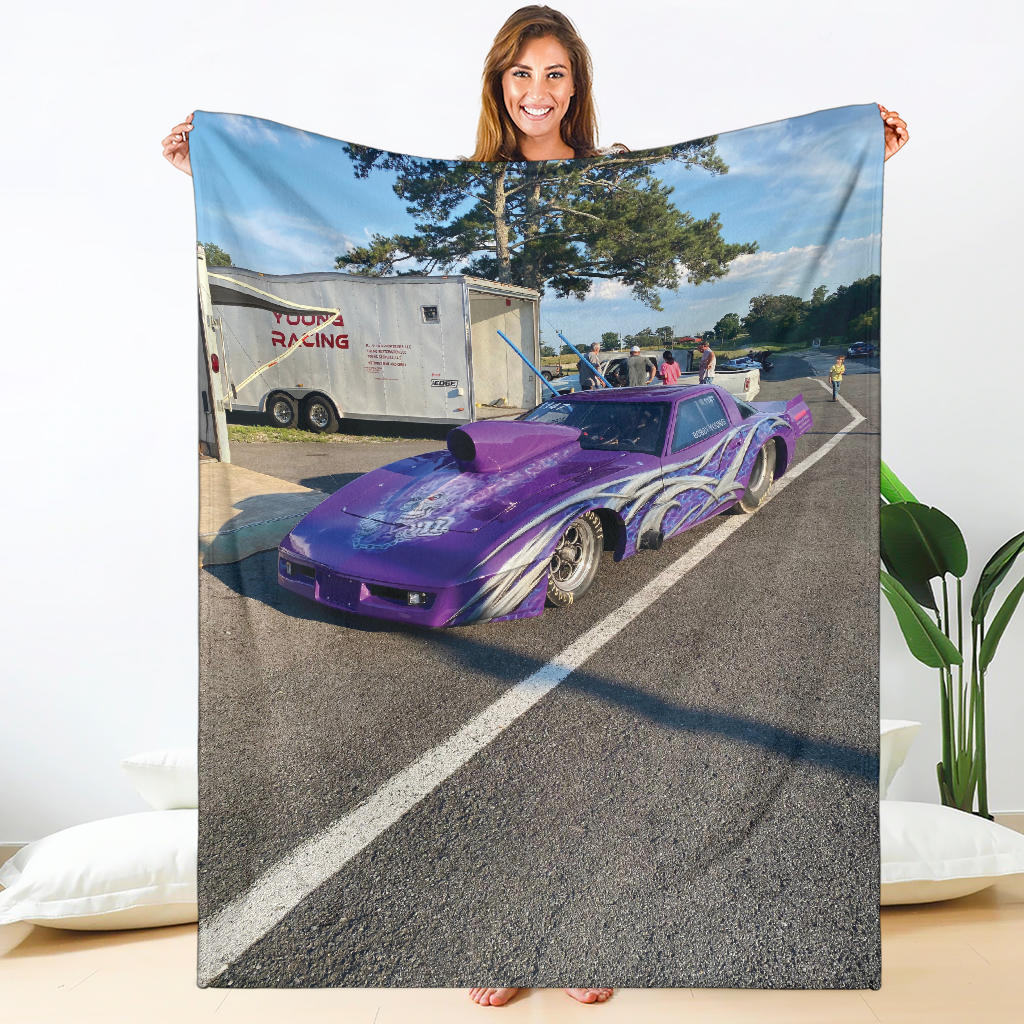Custom photo blanket personalized gift with high-definition print