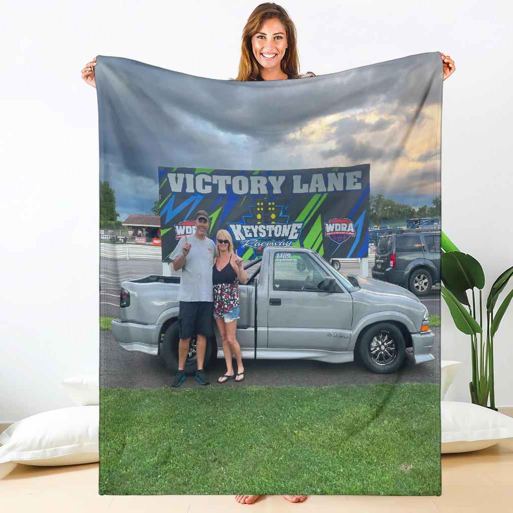 Custom photo blanket personalized gift with high-definition print