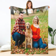 Custom photo blanket personalized gift with high-definition print