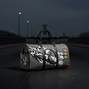 Drag Racing Grey Travel Bag Facebook Post