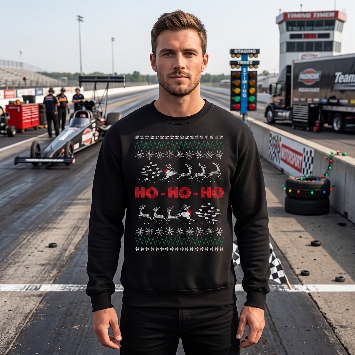 Racing Ugly Sweater & Long Sleeves | Different Tracks, Same Christmas Table | RIIMB
