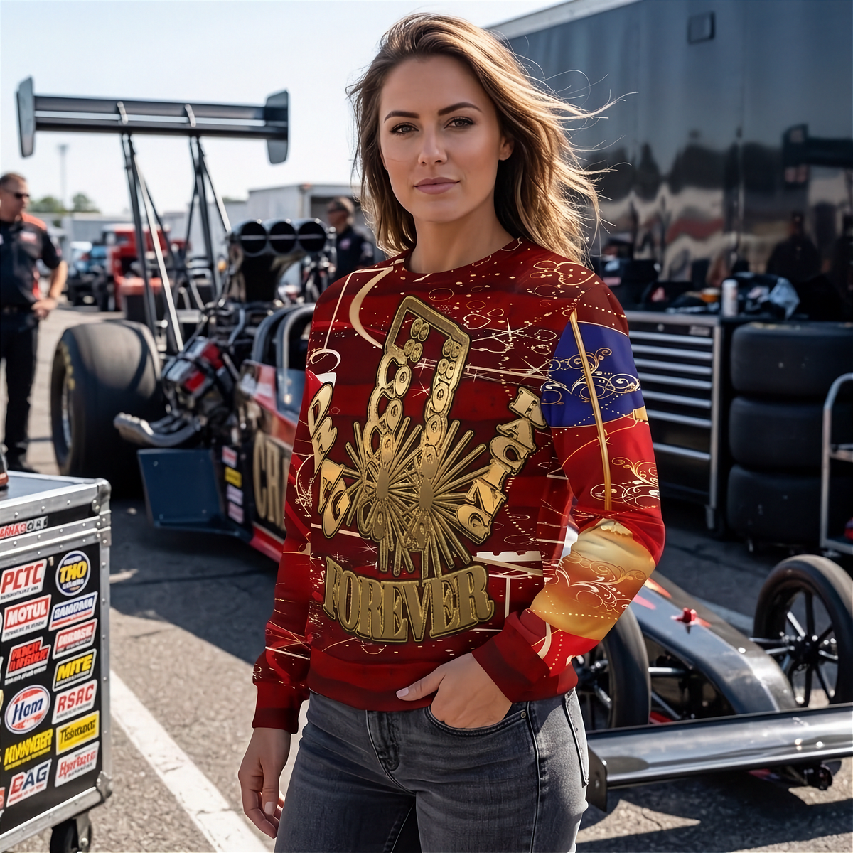 Drag Racing Women's Ugly Sweater V2 | Dress for Your Own Celebration | RIIMB