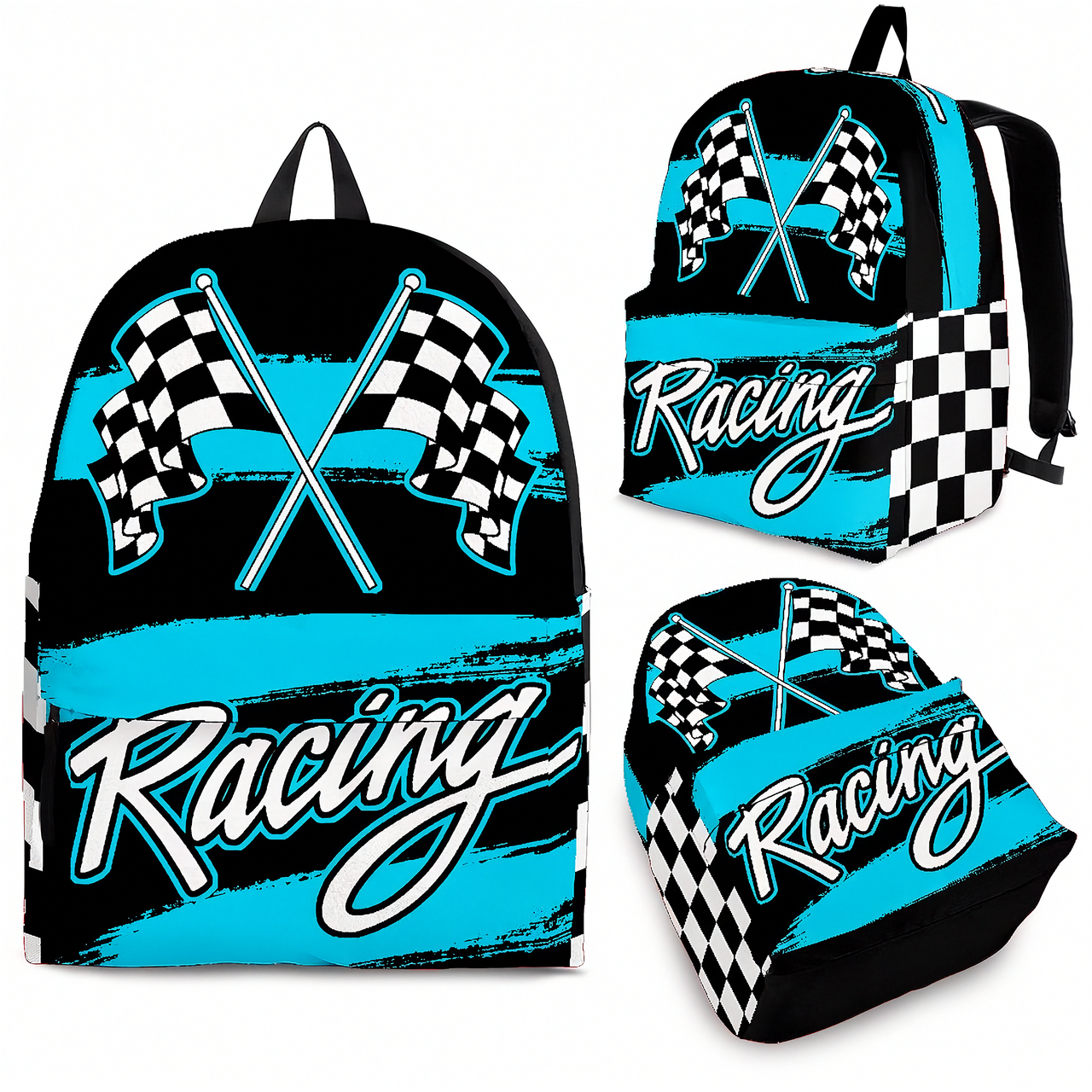 "Carolina Speed" Carolina Blue Racing Backpack | Back to School Track Backpack for Racing Fans