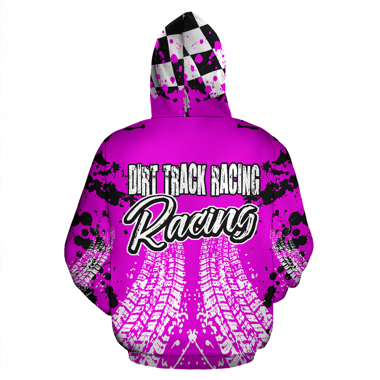 Dirt Track Racing Hoodie | All-Over Print Dirt Track Racing Hoodie for Men, Women & Youth