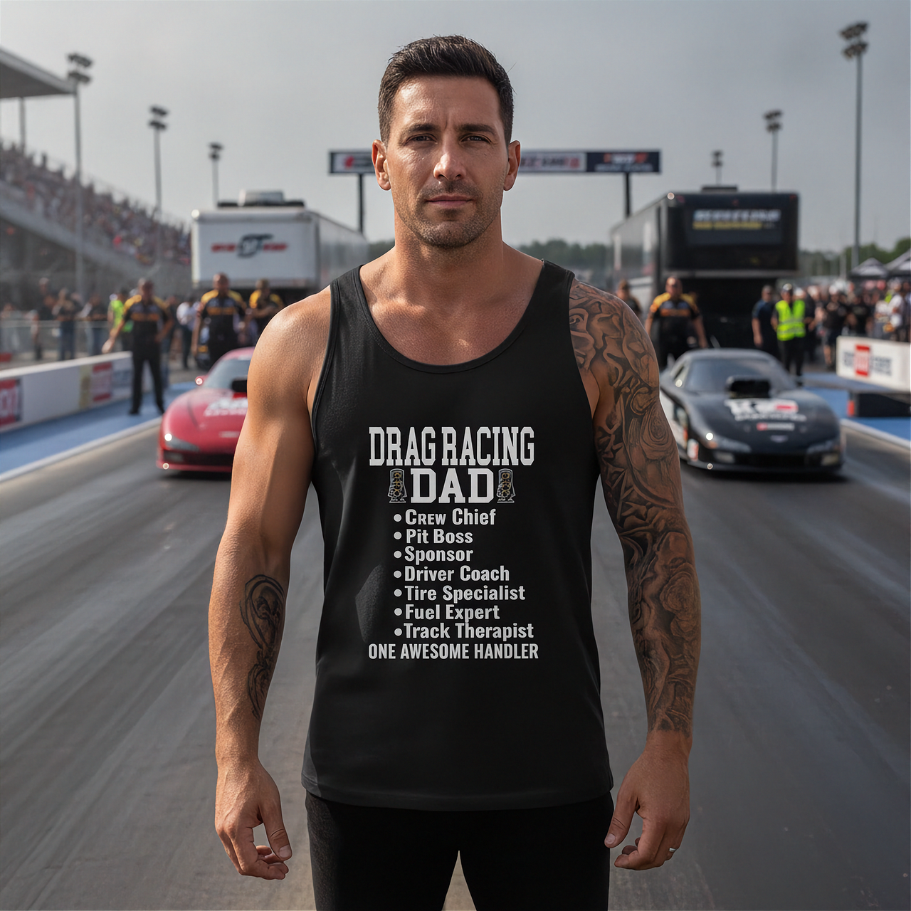 Drag Racing Dad Pit Crew Chief T-Shirts & Sweatshirts – Premium Trackside Apparel
