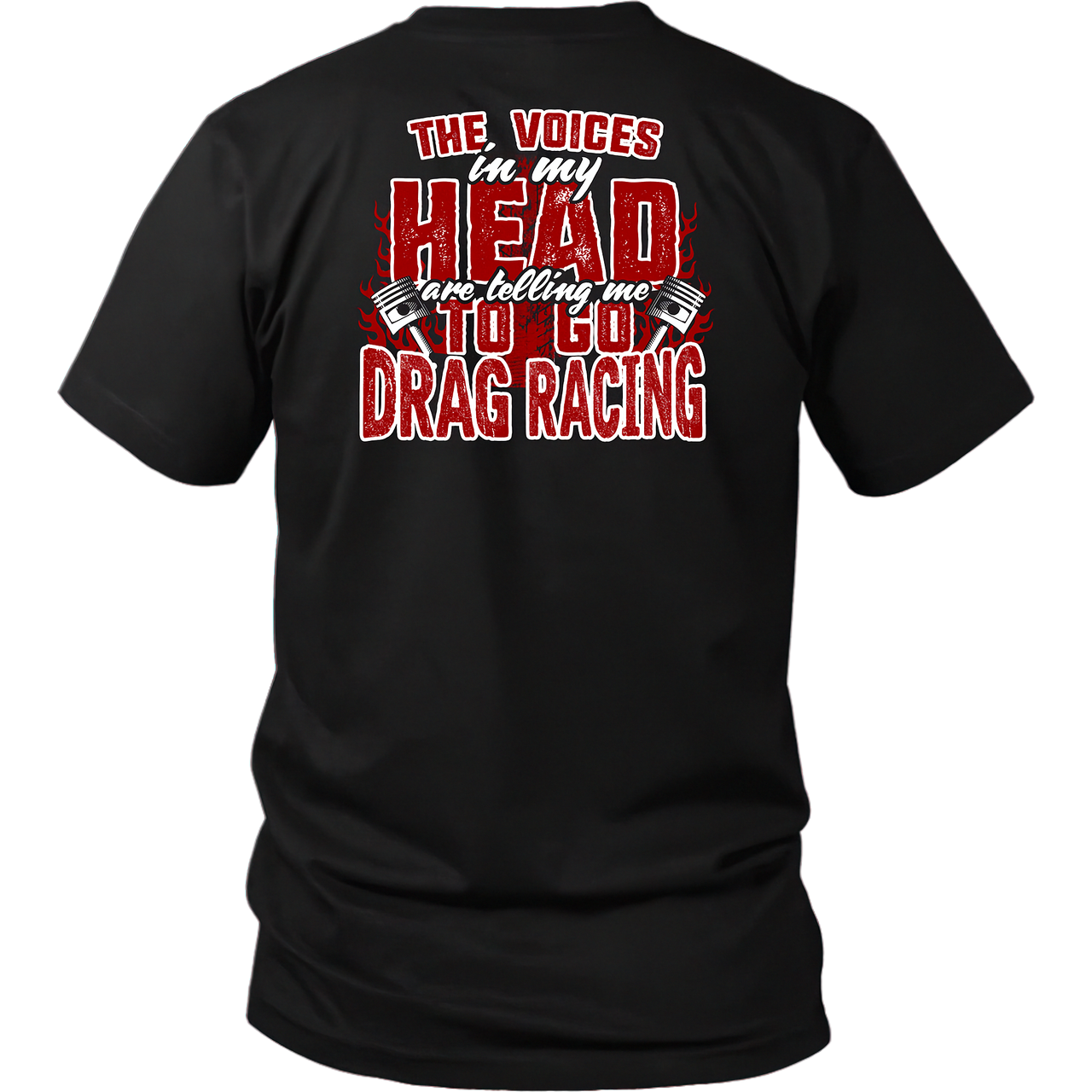 The Voices In My Head Are Telling Me To Go Drag Racing T-Shirts & Hoodies | Funny Motorsports Apparel