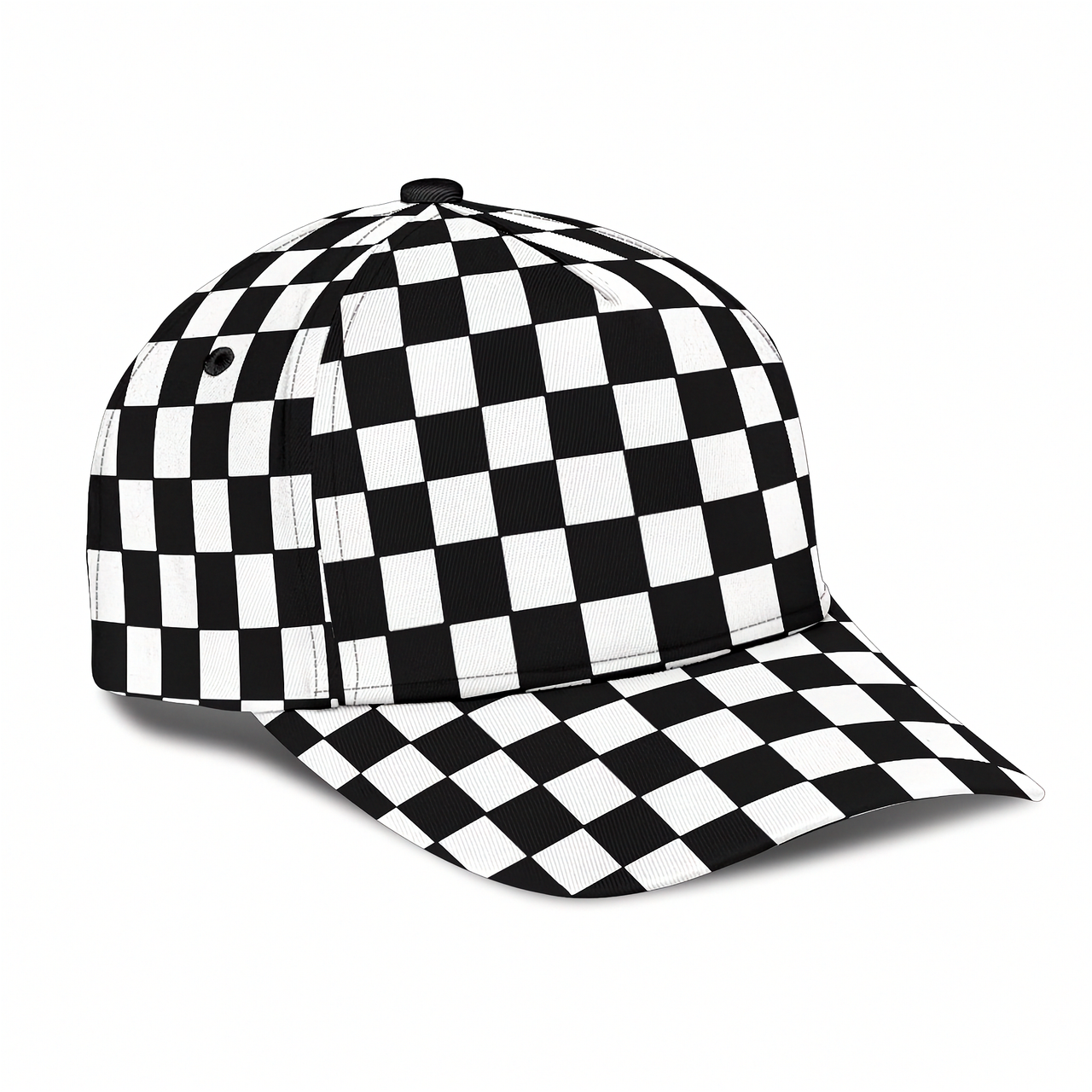 Racing Checkered Flag Classic Cap | Custom Motorsports Snapback Hat