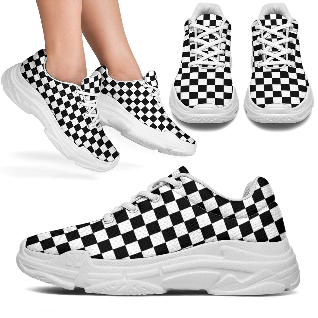 Racing Checkered Chunky Sneakers