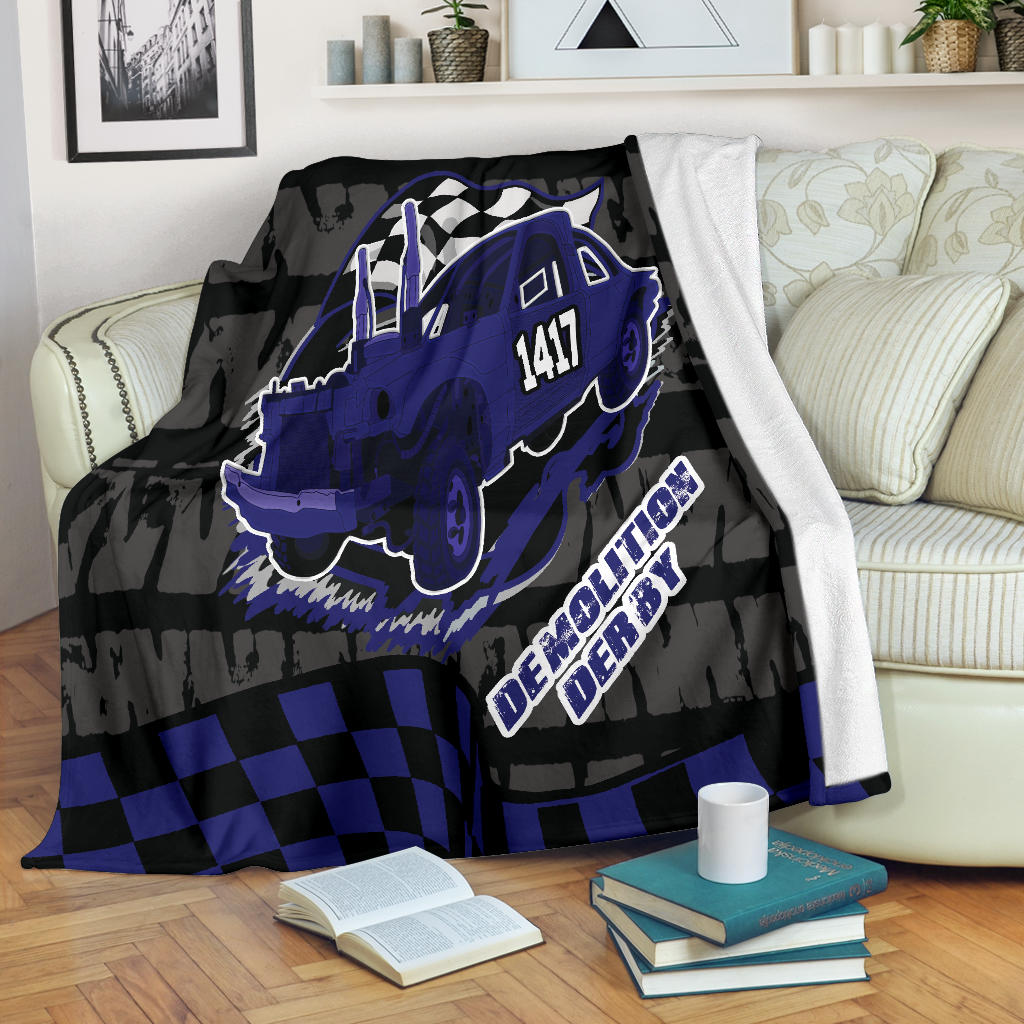 Custom Demolition Derby blanket Number 1417