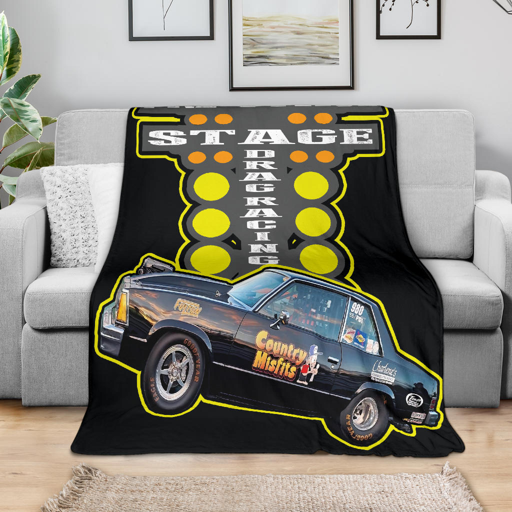 Custom Drag Racing Blanket V34 Back